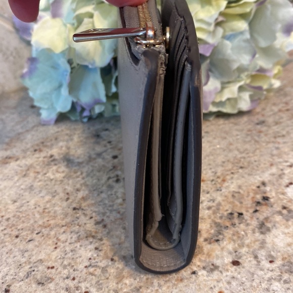 FURLA TAUPE CROSSGRAIN LEATHER WALLET - Picture 4 of 8